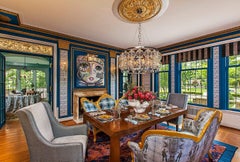 French 19th Century Loveseat in Two Complementary Fabrics