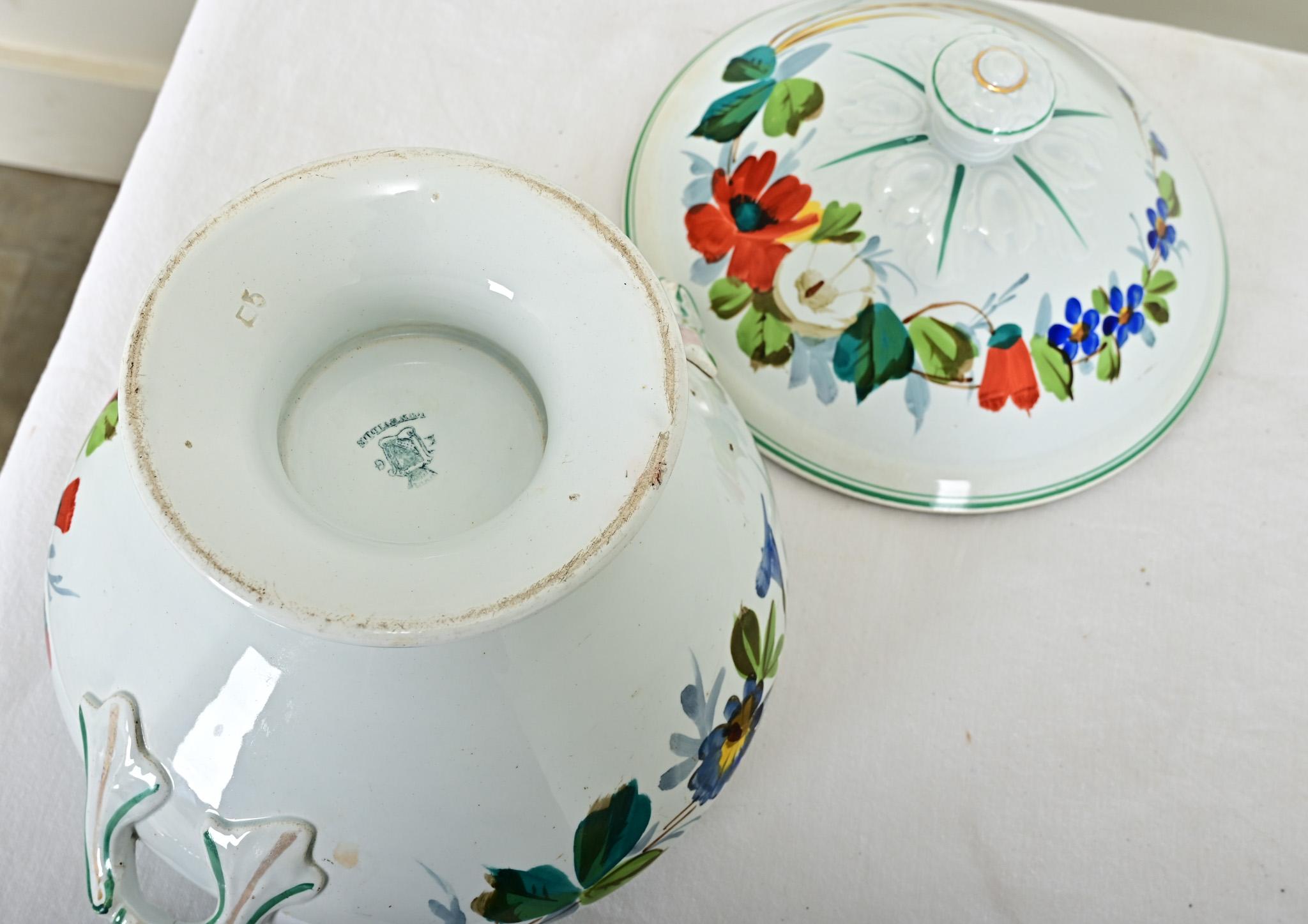 Sopera Luneville francesa del siglo XIX en venta 3
