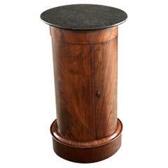 French 19th Century Mahogany and Marble Bedside Cabinet