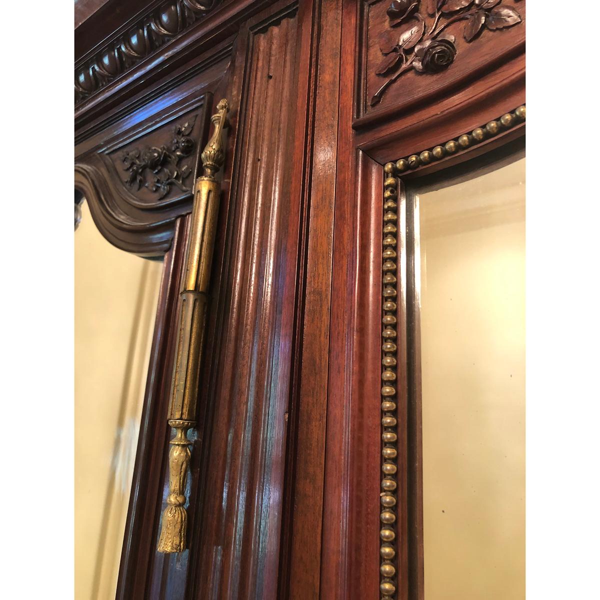 French 19th Century Mahogany Armoire 11