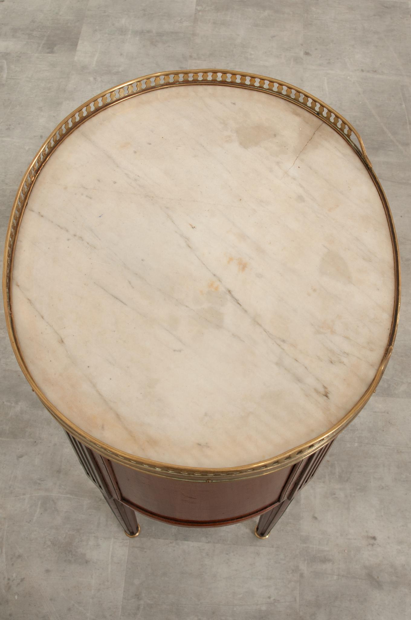 Other French, 19th Century, Mahogany Bedside Table