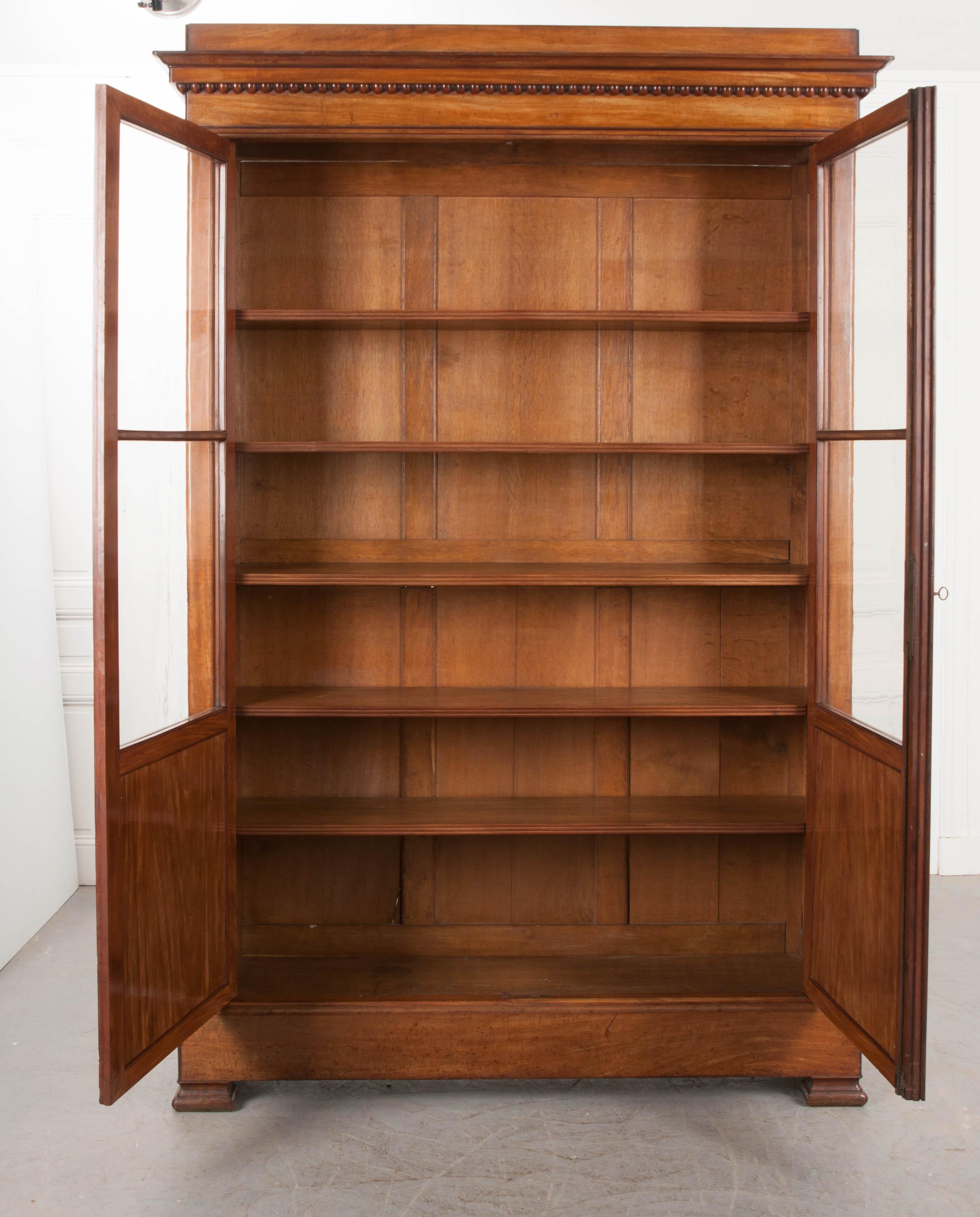 French 19th Century Mahogany Bibliothèque In Good Condition In Baton Rouge, LA