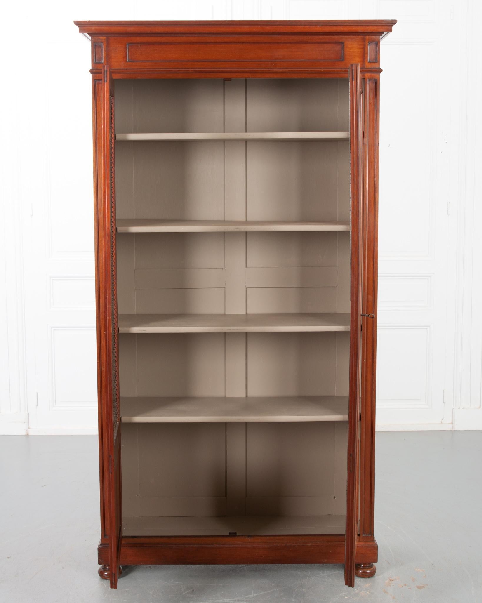 French 19th Century Mahogany Bibliotheque In Good Condition In Baton Rouge, LA