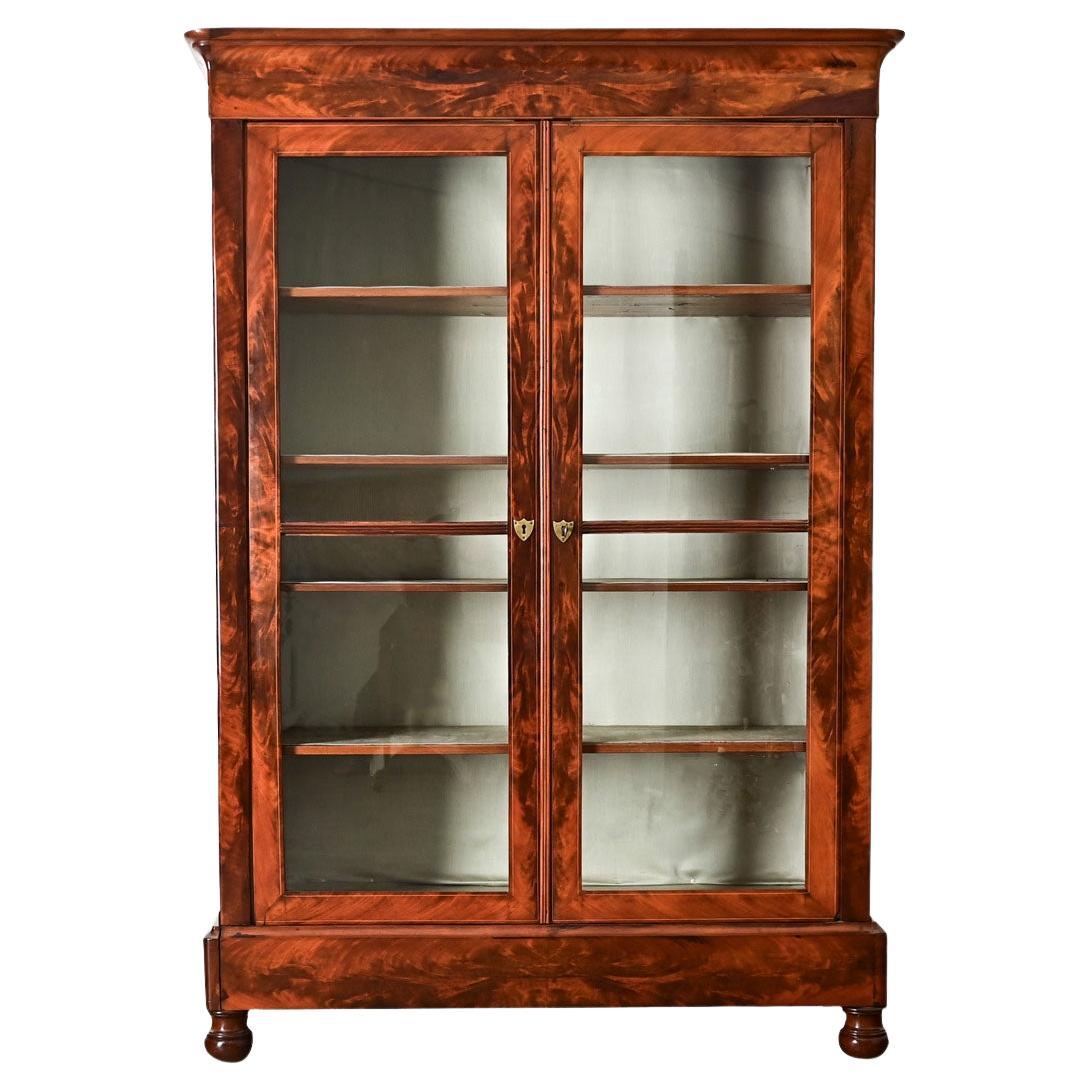 French 19th Century Mahogany Bibliotheque