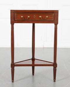 French 19th Century Mahogany Corner Table