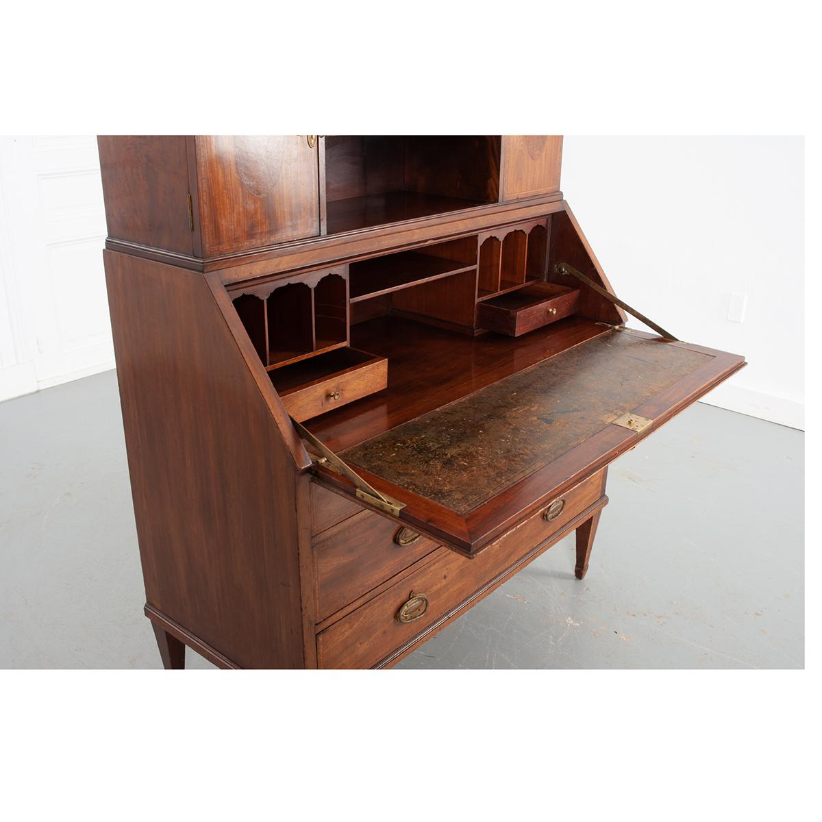 French 19th Century Mahogany Desk 1