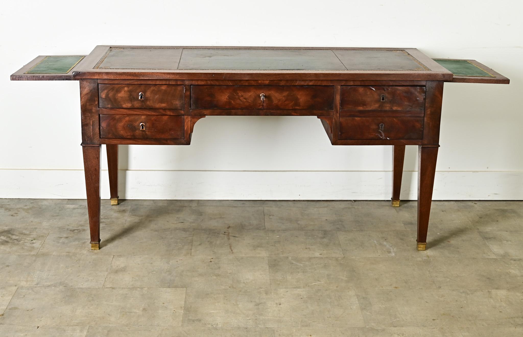French 19th Century Mahogany Directoire Desk 6