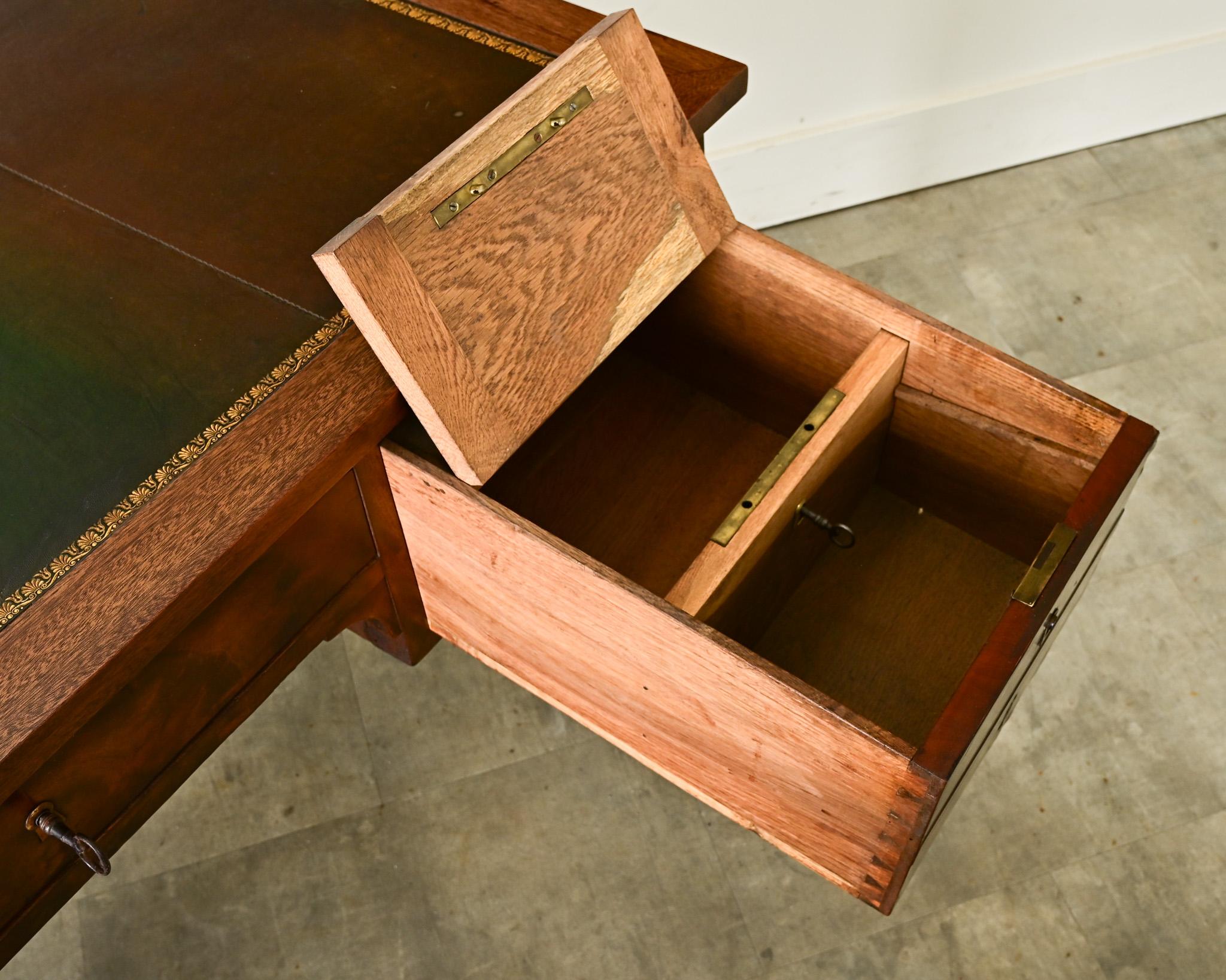 French 19th Century Mahogany Directoire Desk 7
