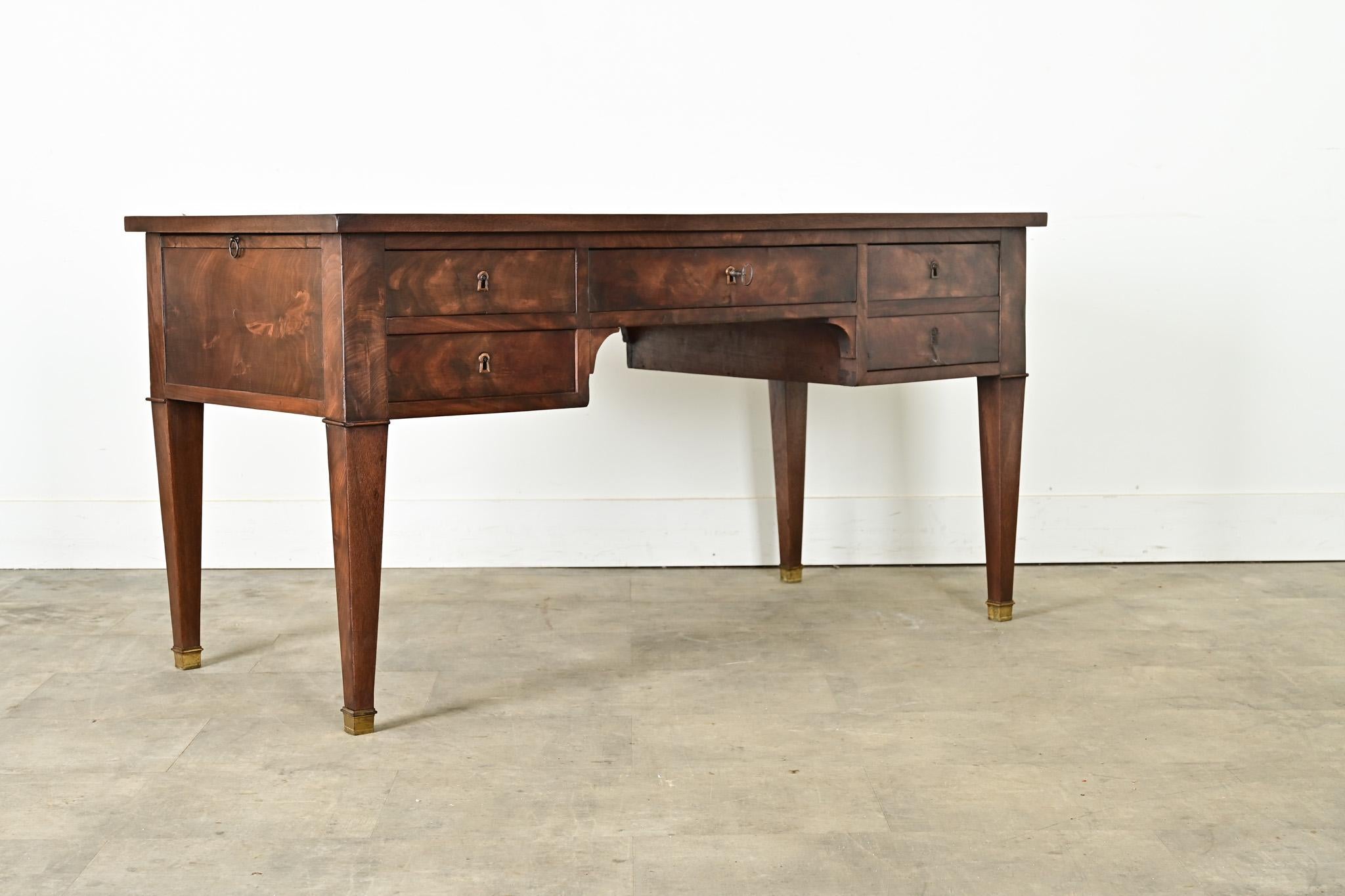 French 19th Century Mahogany Directoire Desk 8