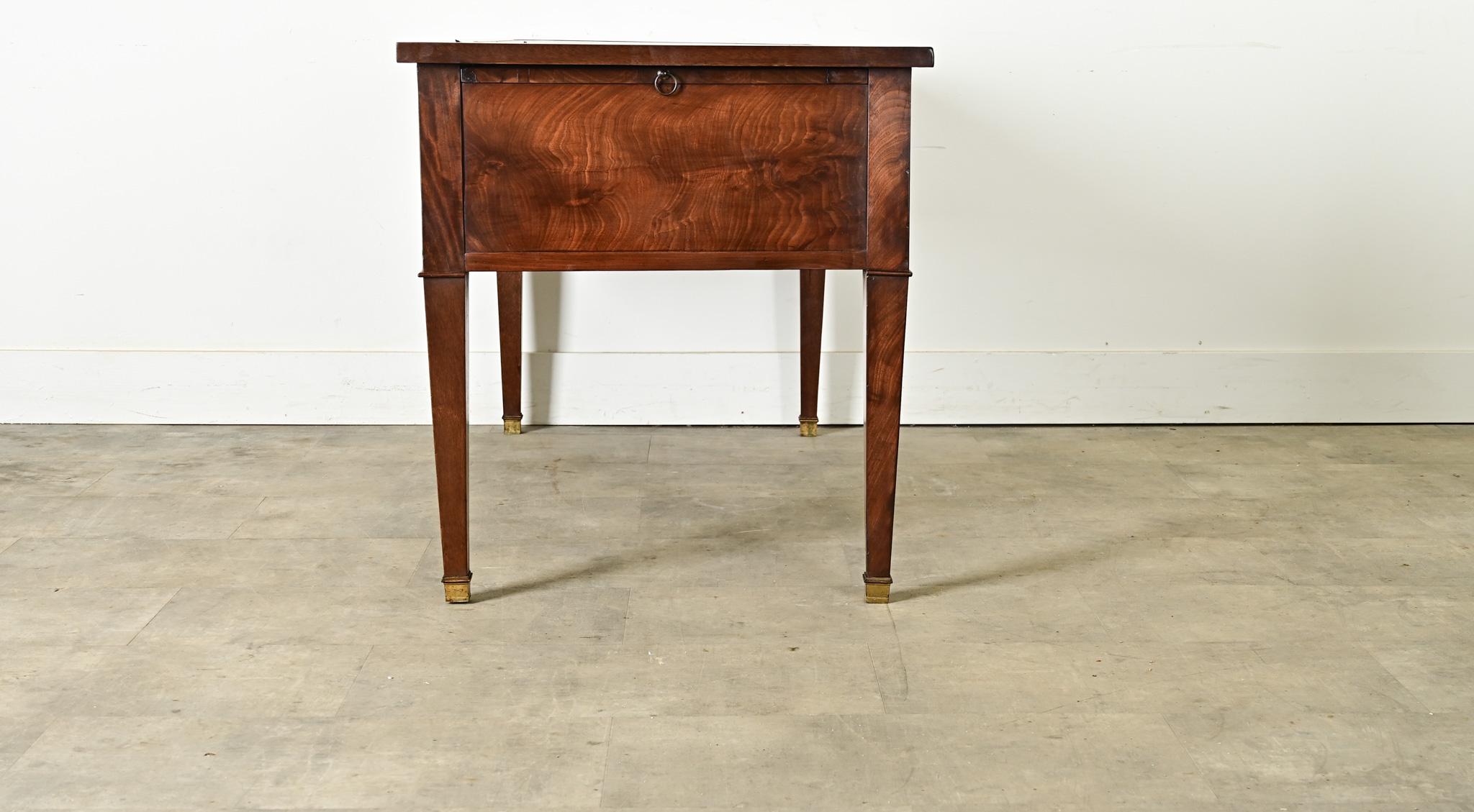French 19th Century Mahogany Directoire Desk 9