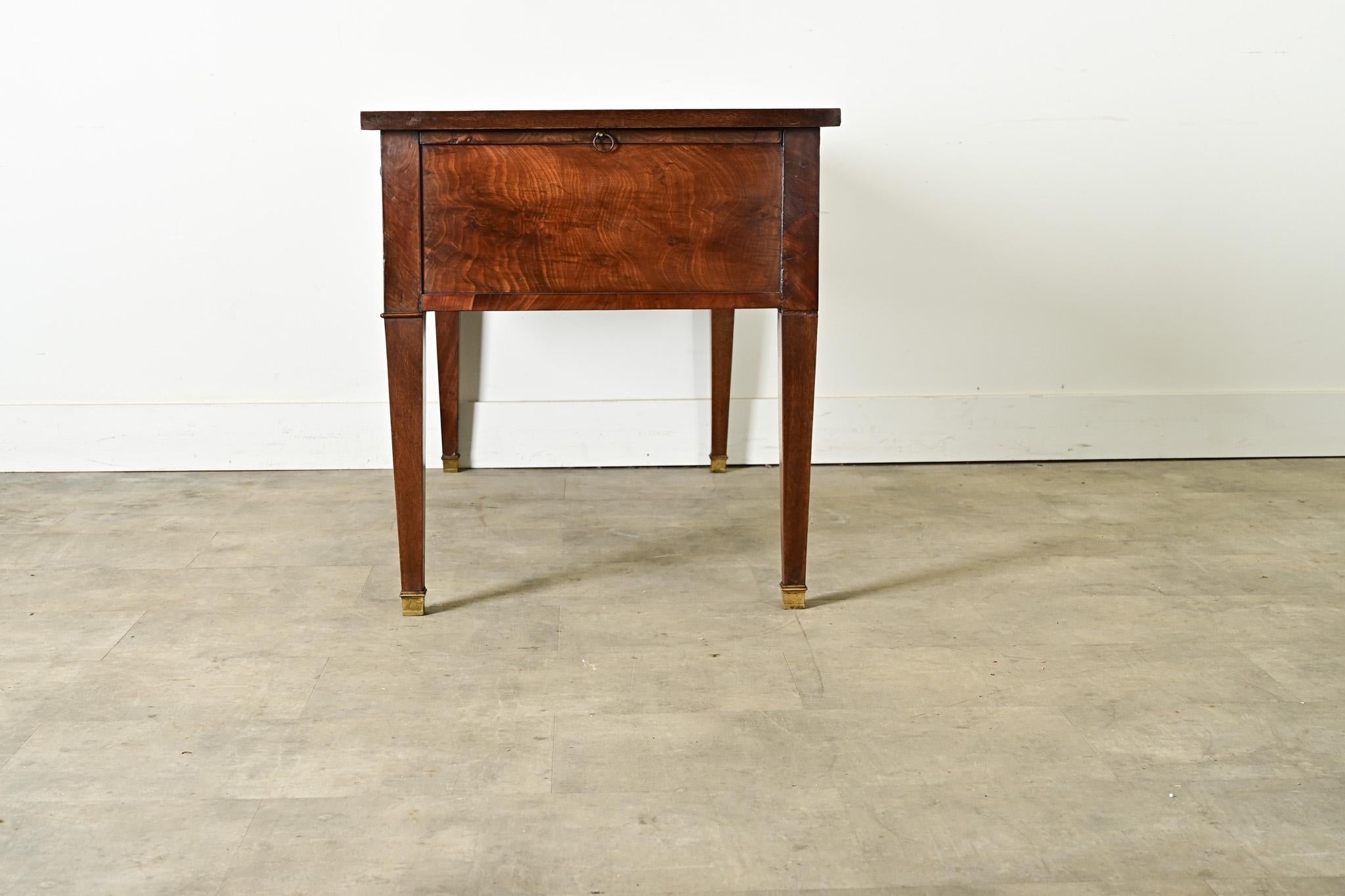French 19th Century Mahogany Directoire Desk 10
