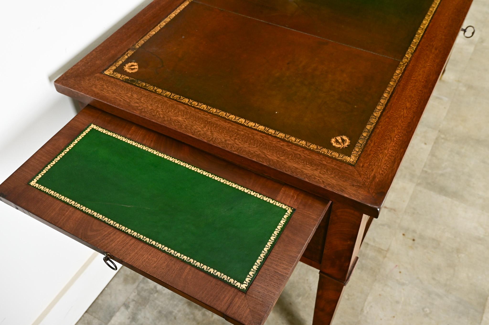 French 19th Century Mahogany Directoire Desk 3