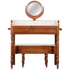 Antique French 19th Century Mahogany Dressing Table