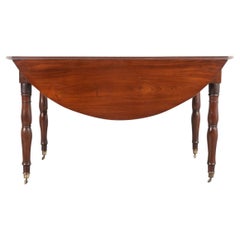 French 19th Century Mahogany Drop Leaf Table