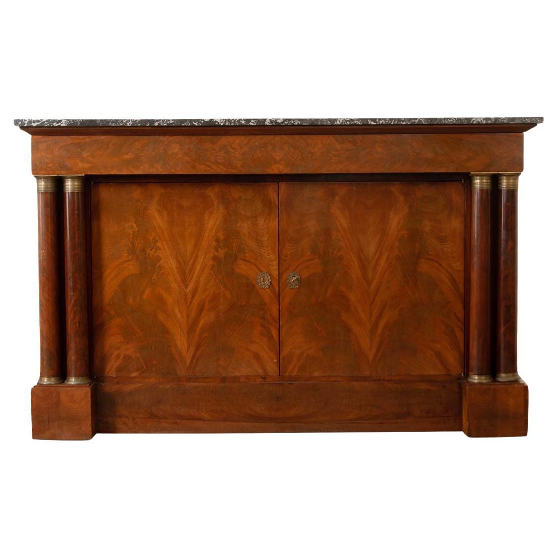 French 19th Century Mahogany Empire Buffet For Sale