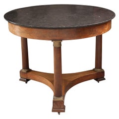 French 19th Century Mahogany Empire Center Table