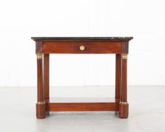 French 19th Century Mahogany Empire Console