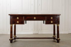 French 19th Century Mahogany Empire Desk