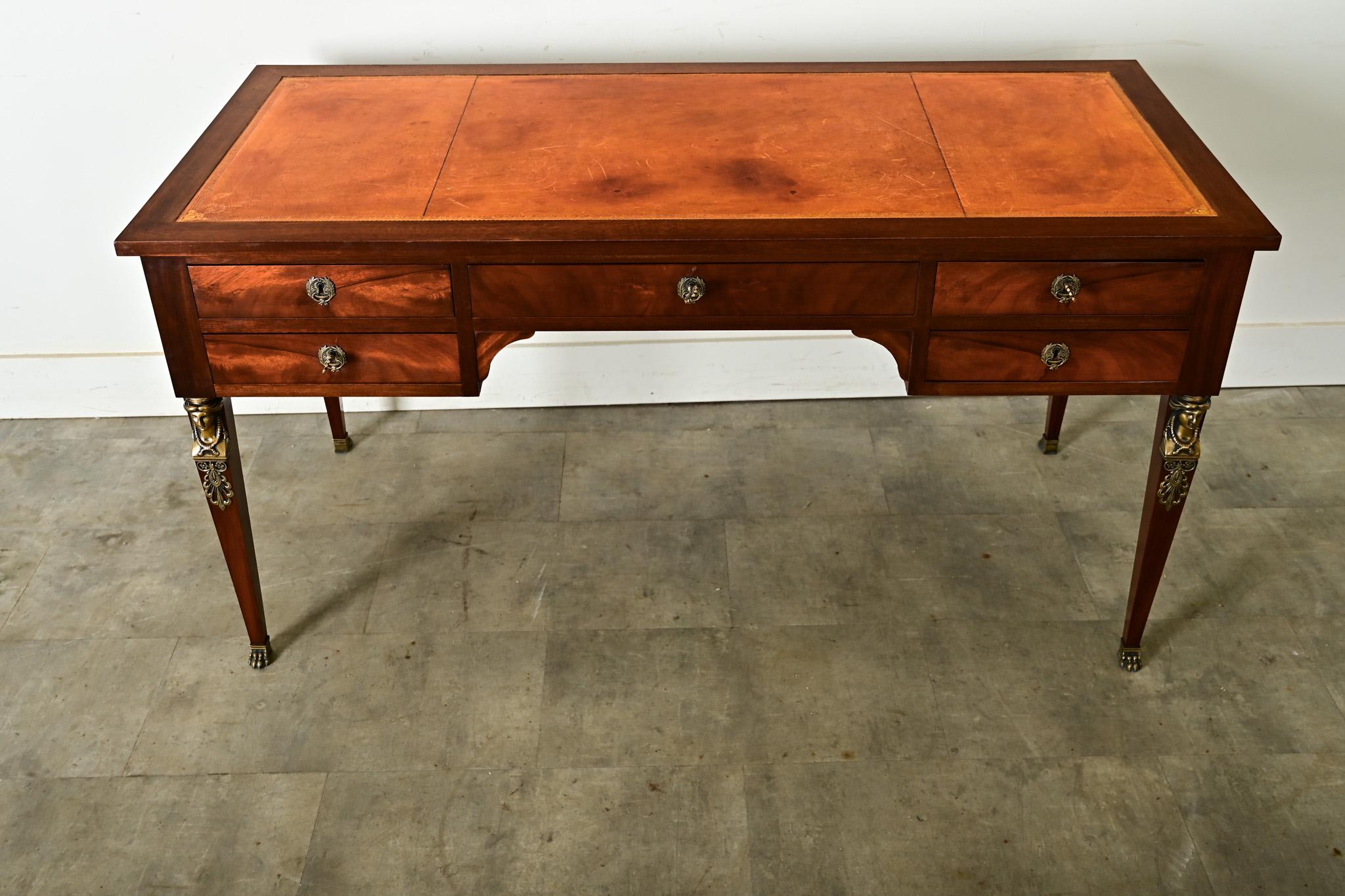 Doré Bureau Empire français du 19ème siècle