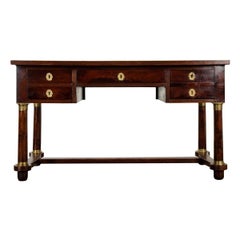 French 19th Century Mahogany Empire Desk
