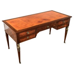 French 19th Century Mahogany Empire Desk
