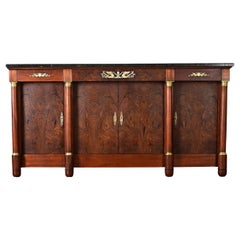 Antique French 19th Century Mahogany Empire Enfilade