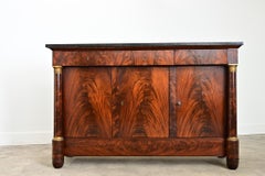 French 19th Century Mahogany Empire Enfilade with Marble Top