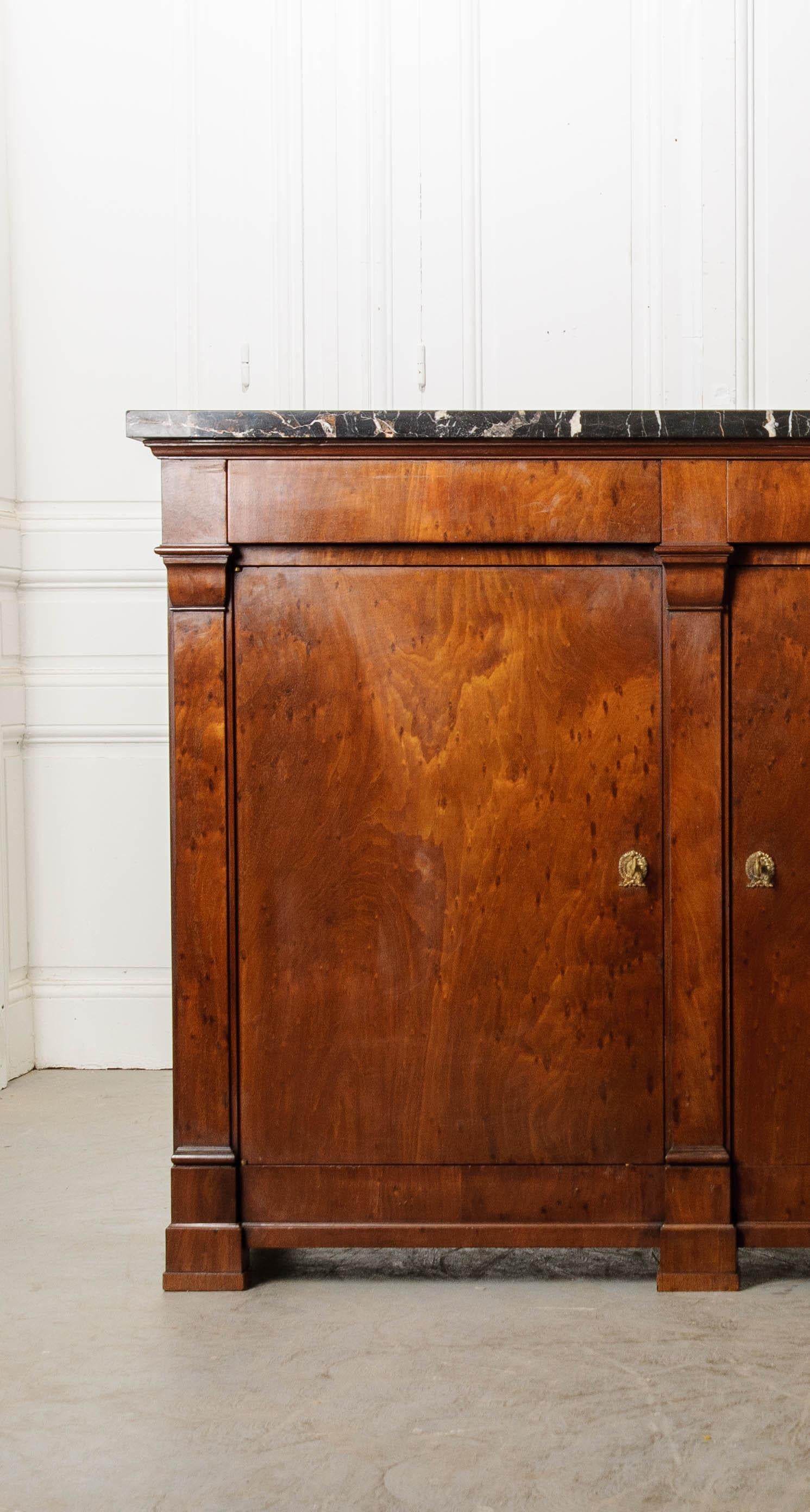 French 19th Century Mahogany Empire Enfilade with Marble Top 3