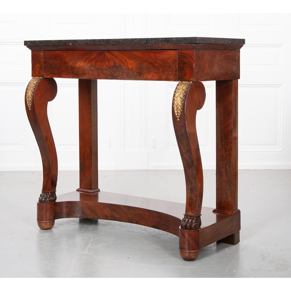 French 19th Century Mahogany Empire-Style Console 9