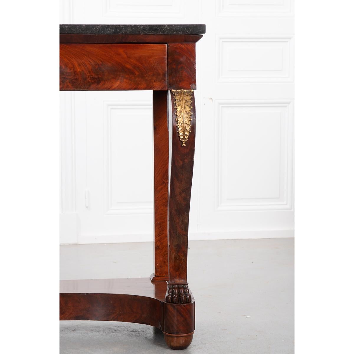 French 19th Century Mahogany Empire-Style Console 3