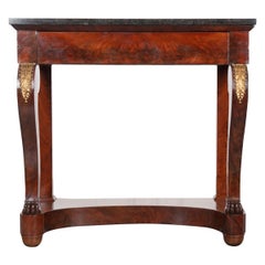 French 19th Century Mahogany Empire-Style Console