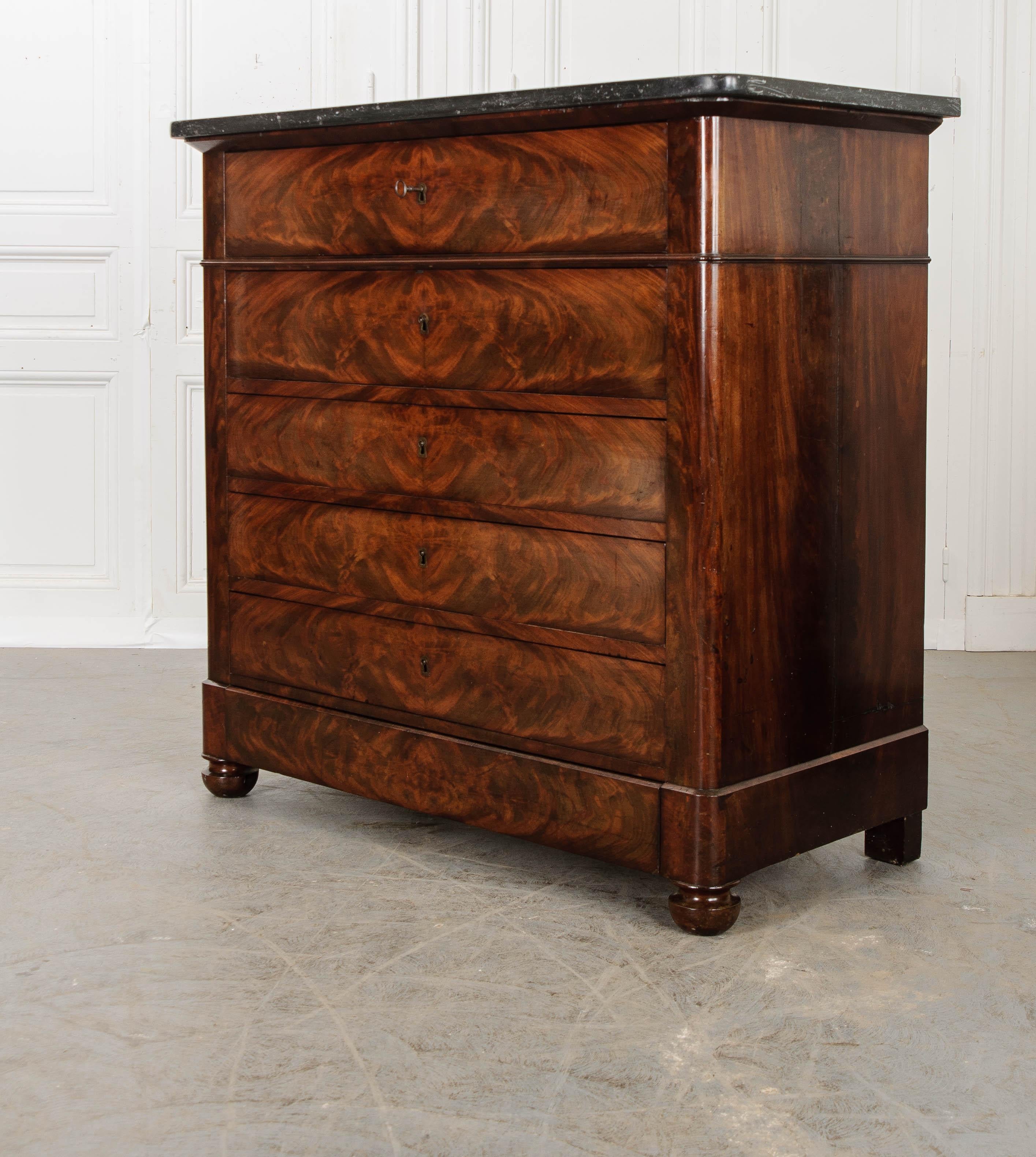 French 19th Century Mahogany Fold Out Desk Commode 8