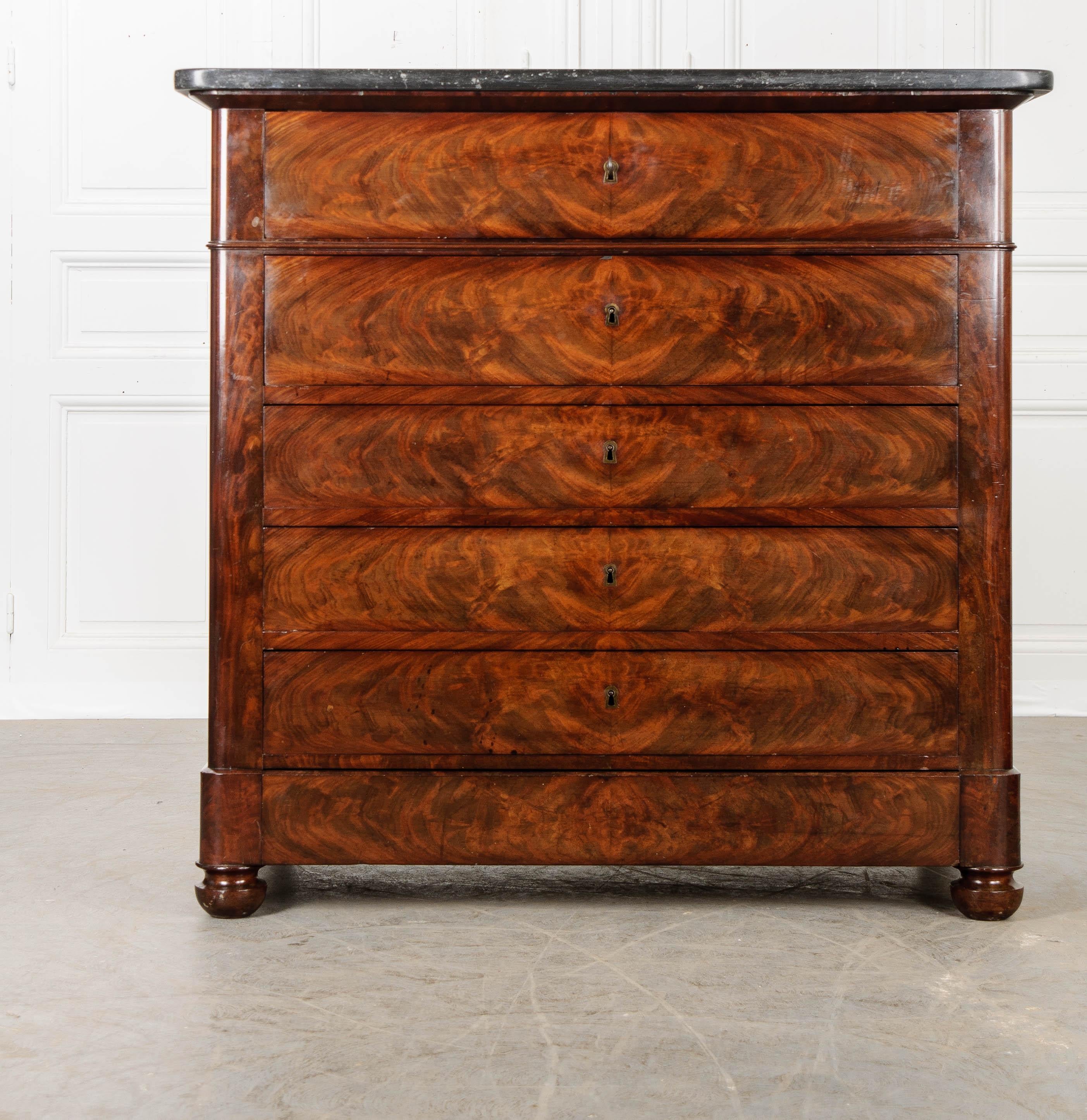 French 19th Century Mahogany Fold Out Desk Commode 2