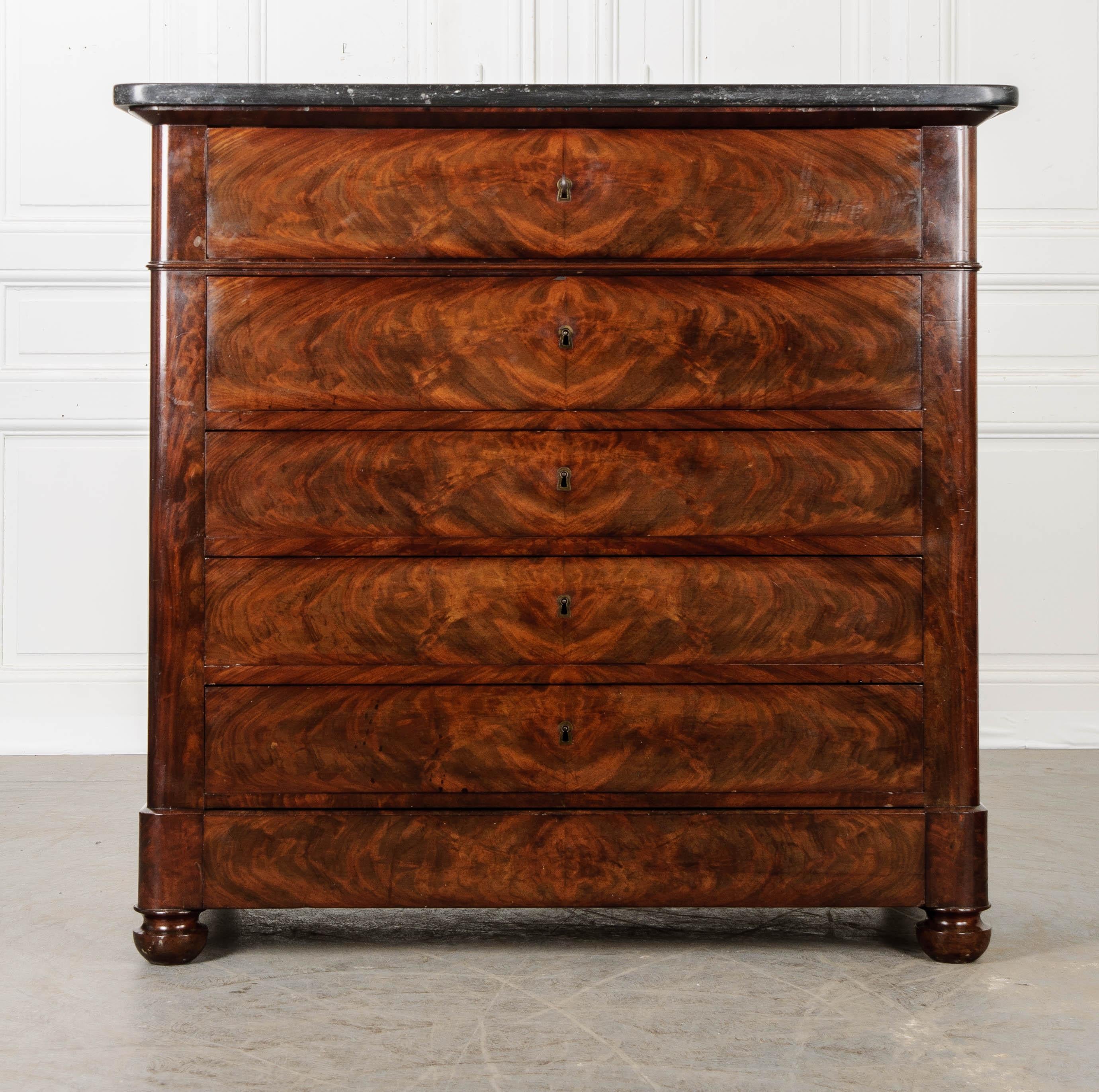 French 19th Century Mahogany Fold Out Desk Commode 3