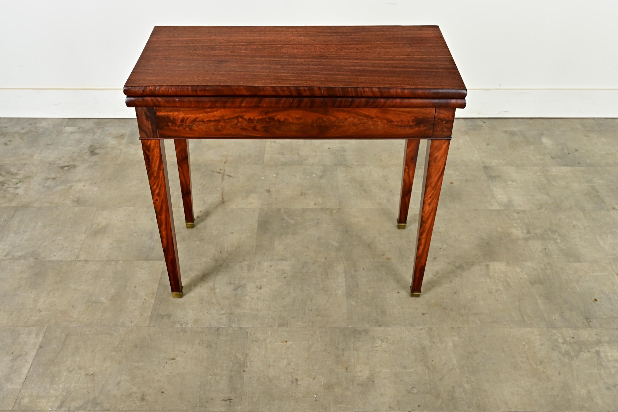 Other French 19th Century Mahogany Game Table Console For Sale