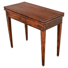 Console da tavolo da gioco francese del XIX secolo in mogano