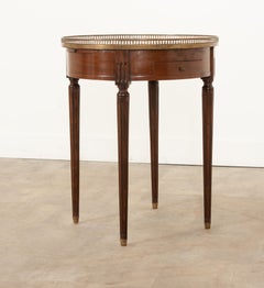 Gueridon Bouillotte francese in mogano del XIX secolo