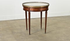 Tavolo Gueridon Bouillotte francese del XIX secolo in mogano