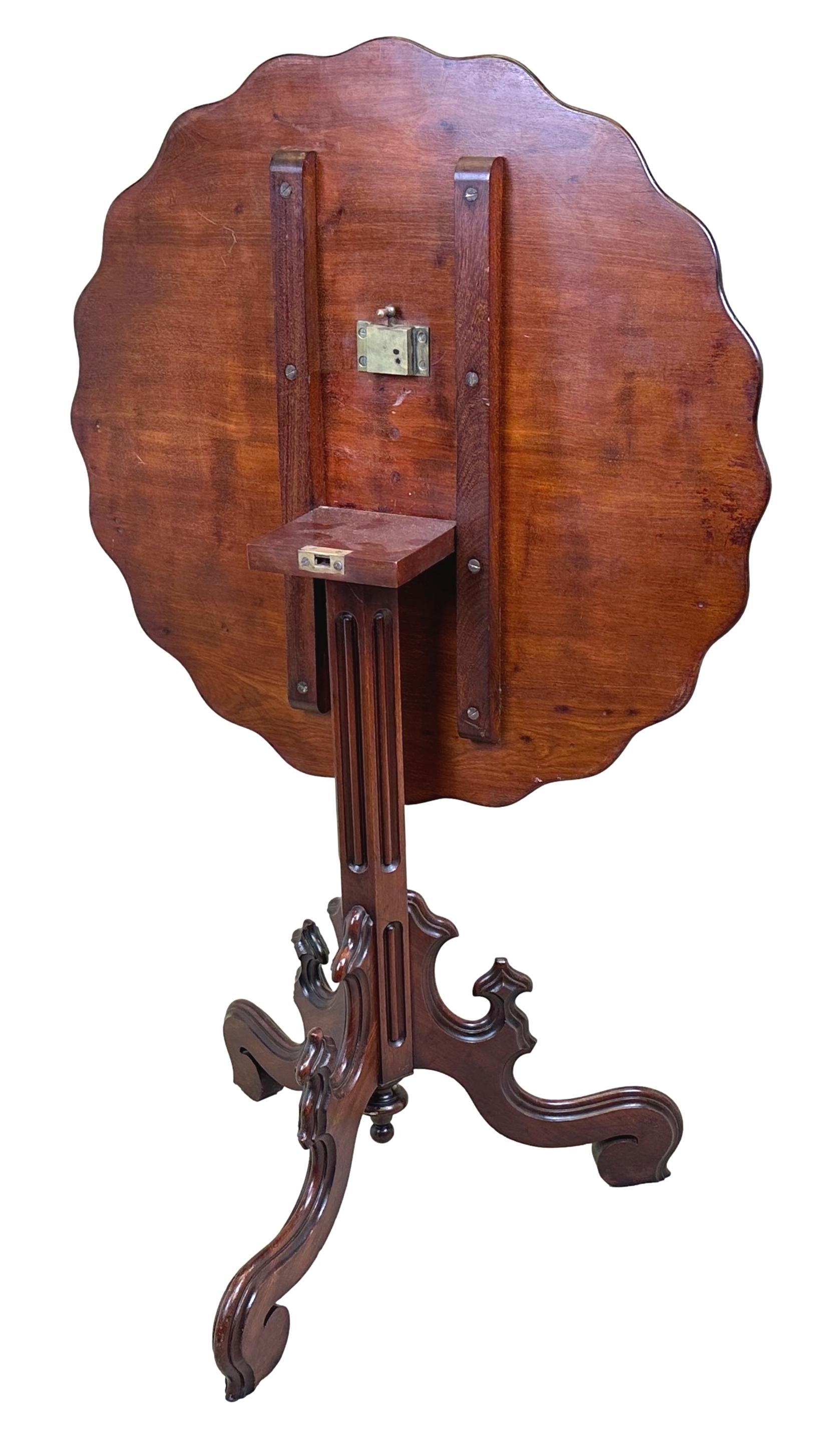 French, 19th Century, Mahogany Lamp Table 2