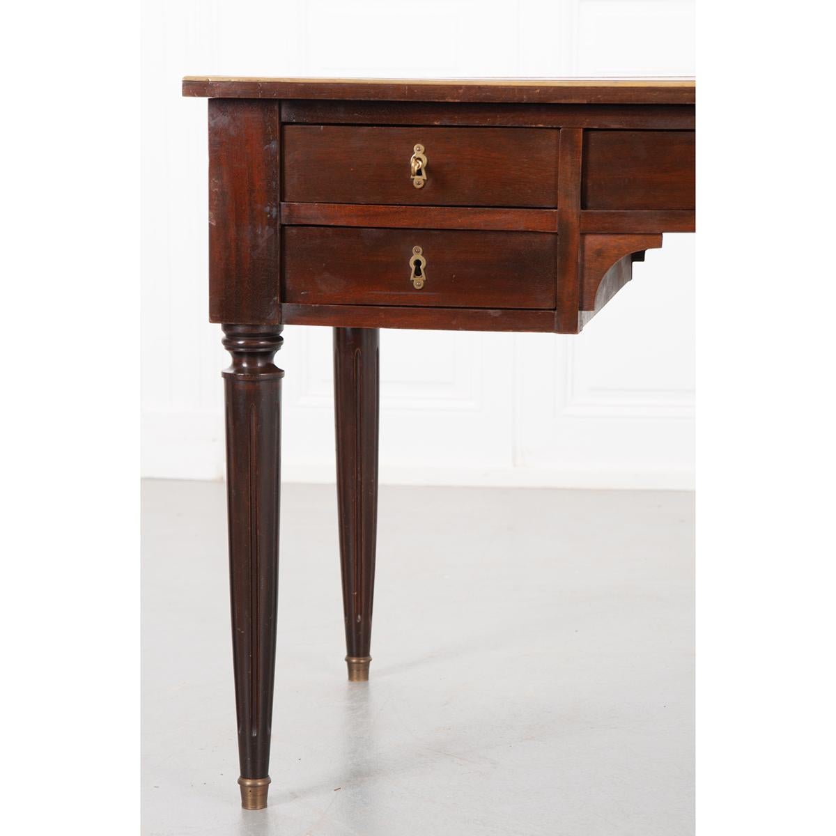 French 19th Century Mahogany Louis XVI-Style Desk 4