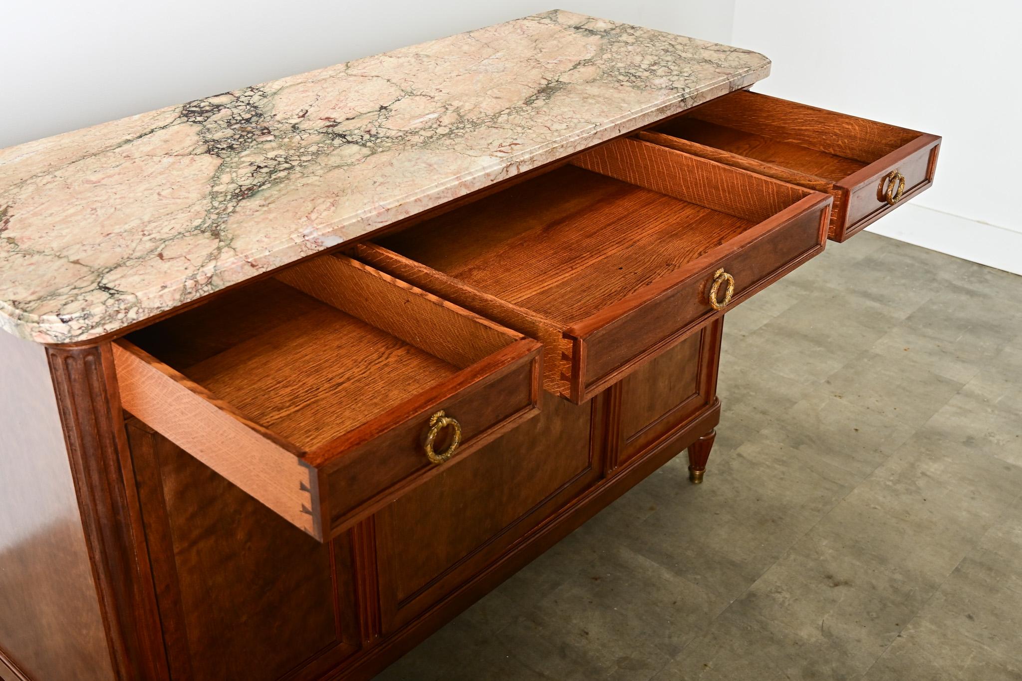 French 19th Century Mahogany Louis XVI Style Enfilade For Sale 1