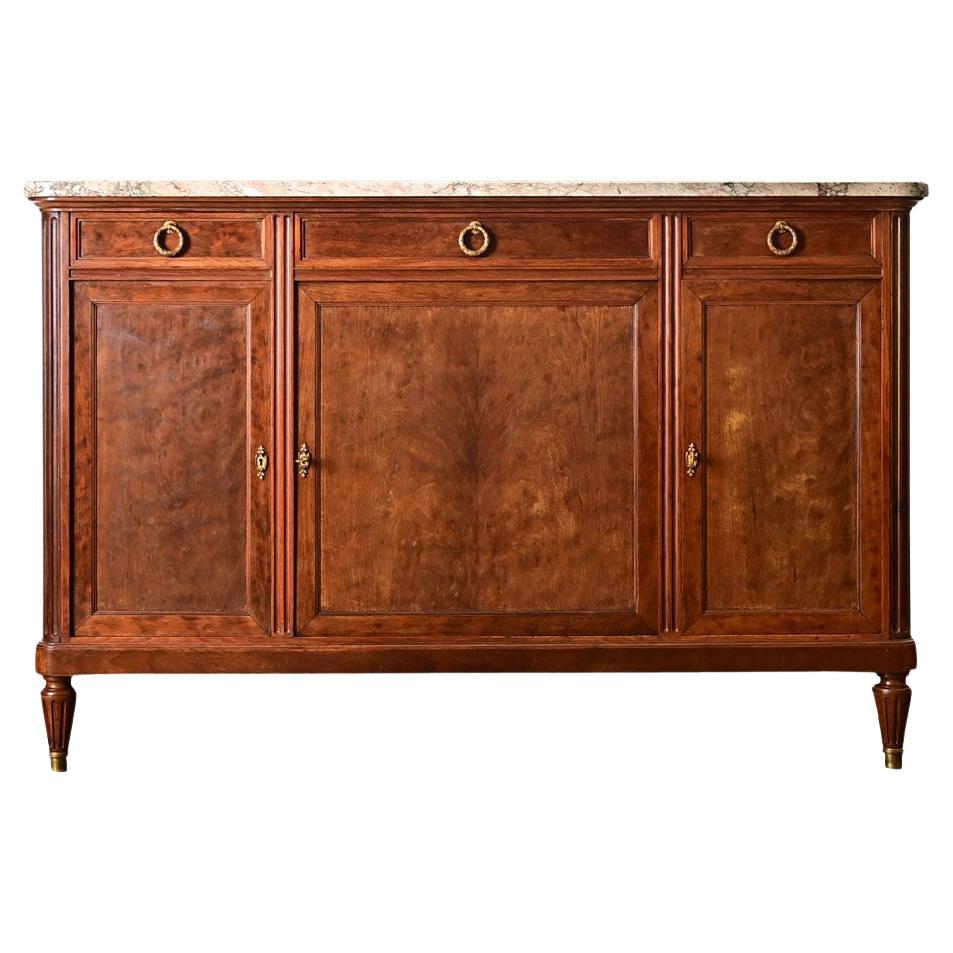 French 19th Century Mahogany Louis XVI Style Enfilade For Sale