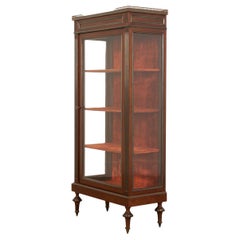 French 19th Century Mahogany Louis XVI Style Vitrine