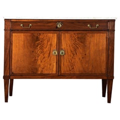 French 19th Century Mahogany & Marble Buffet