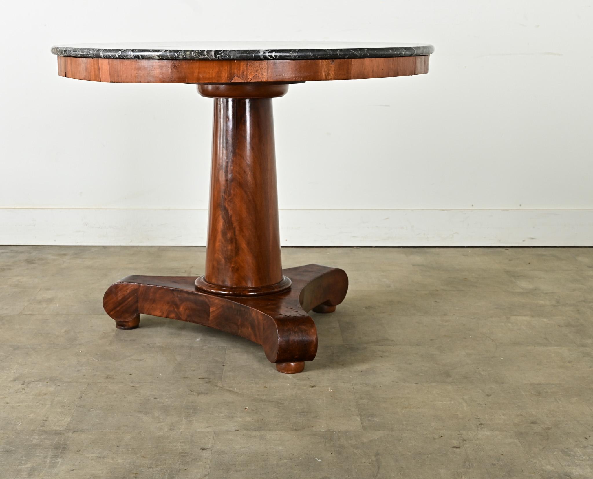 French 19th Century Mahogany & Marble Gueridon 8