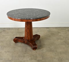 French 19th Century Mahogany & Marble Gueridon