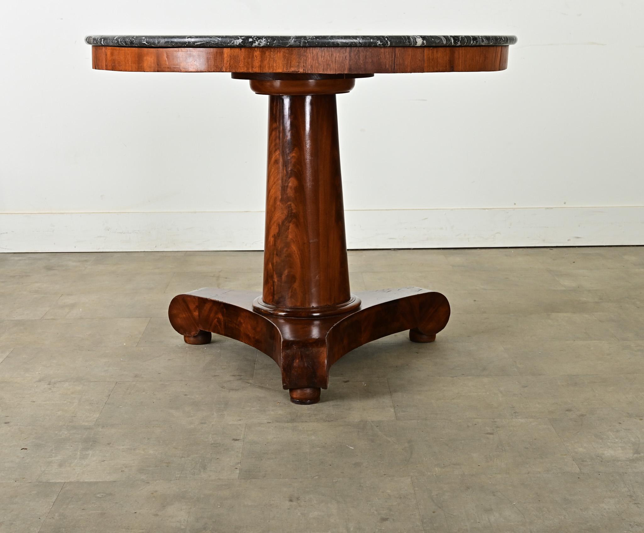 French 19th Century Mahogany & Marble Gueridon 3