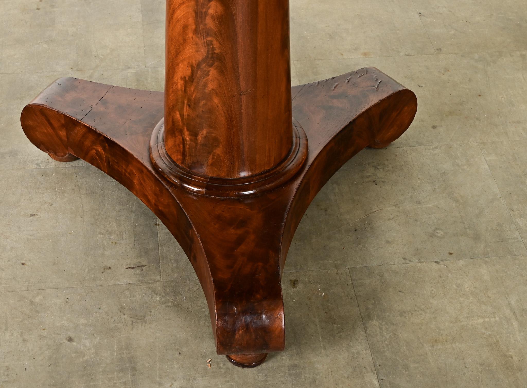 French 19th Century Mahogany & Marble Gueridon 4