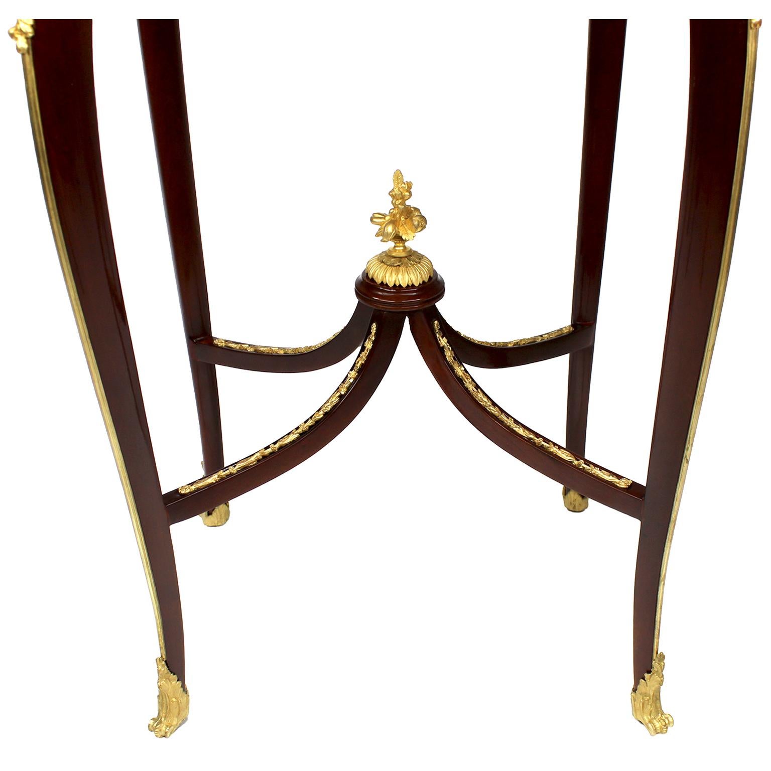 French 19th Century Mahogany & Ormolu Mounted Side Table, Attr. François Linke  For Sale 4