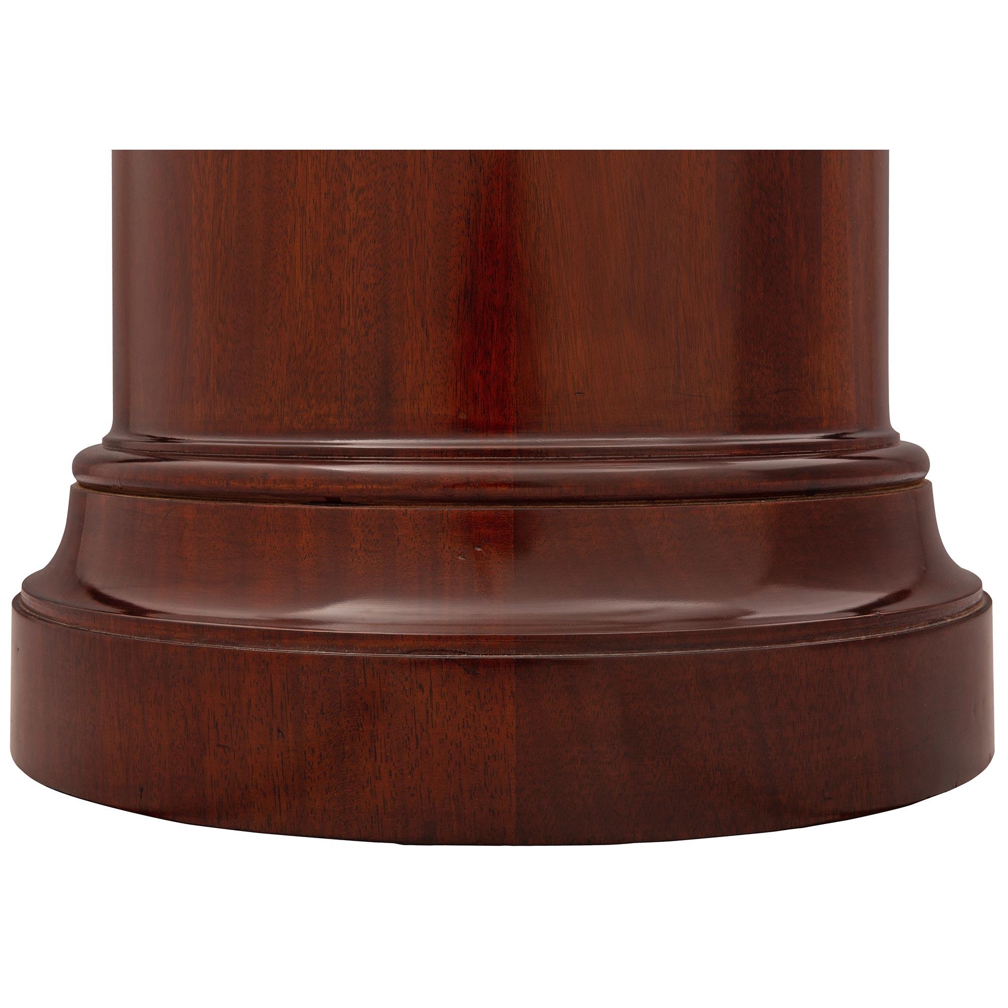 French 19th Century Mahogany Pedestal Column For Sale 2
